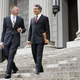 The attorney friends talk about their respective busy case loads as well as recent vacations.